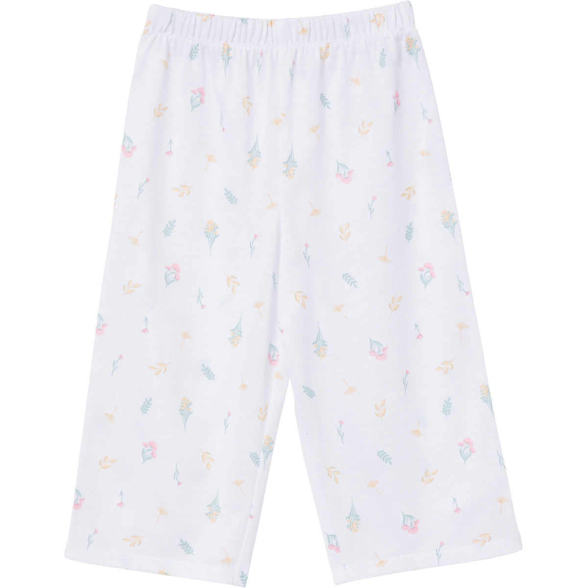 3-Piece Toddler Girls Wildflowers T-Shirt, Shorts & Pants Pajama Set, view 5