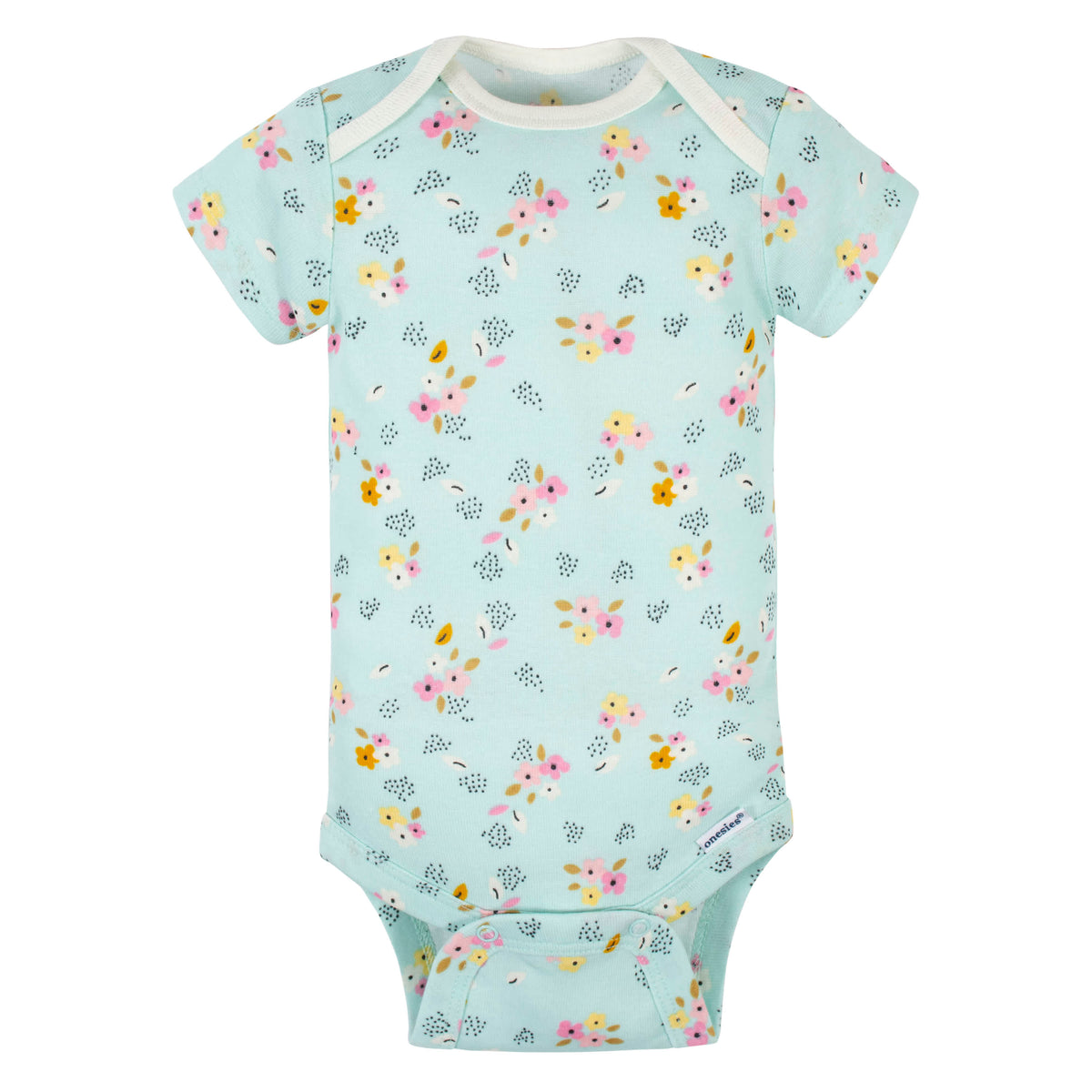5-Pack Baby Girls Fox Short Sleeve Onesies Bodysuits, view 6