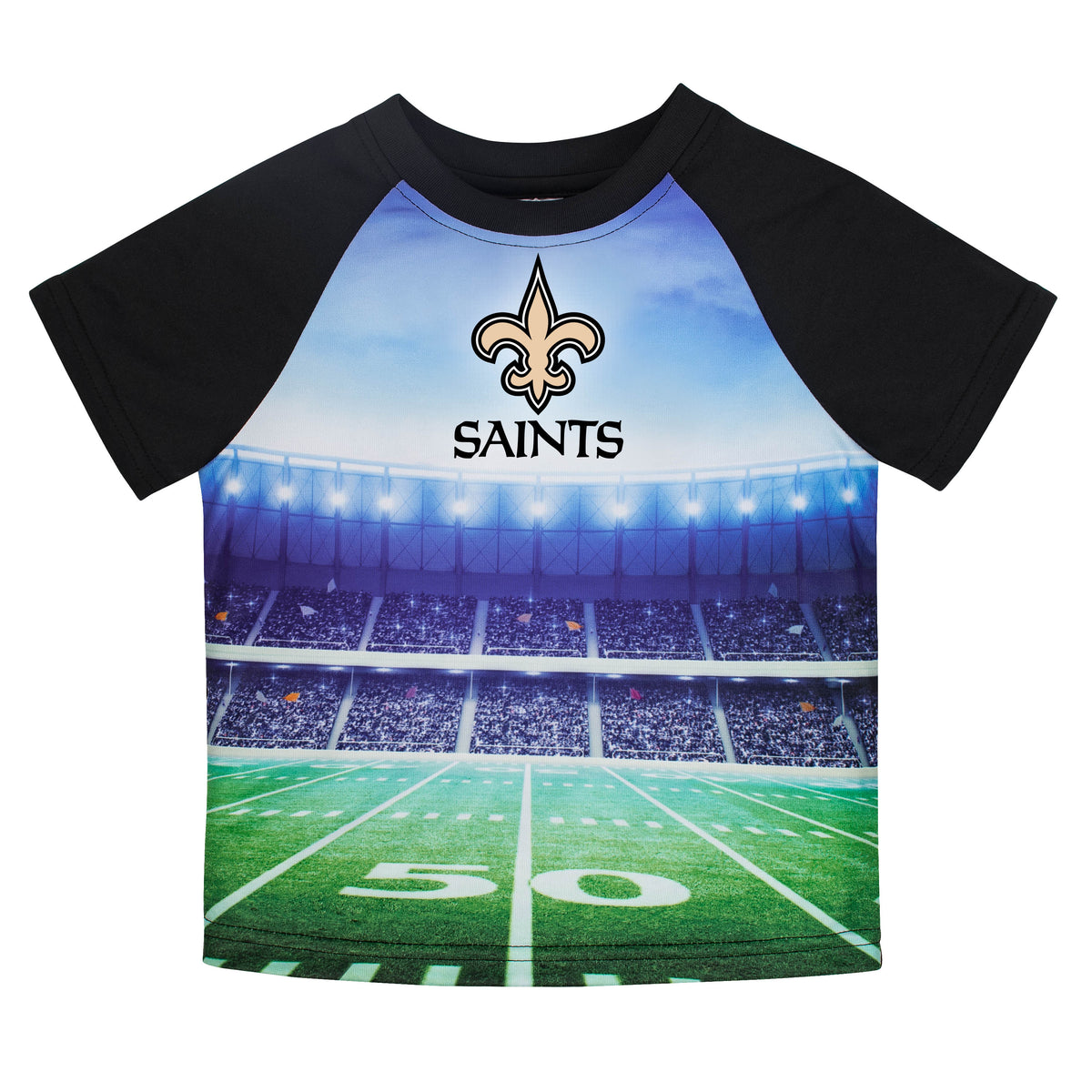New Orleans Saints Toddler Boys Short Sleeve Tee Shirt