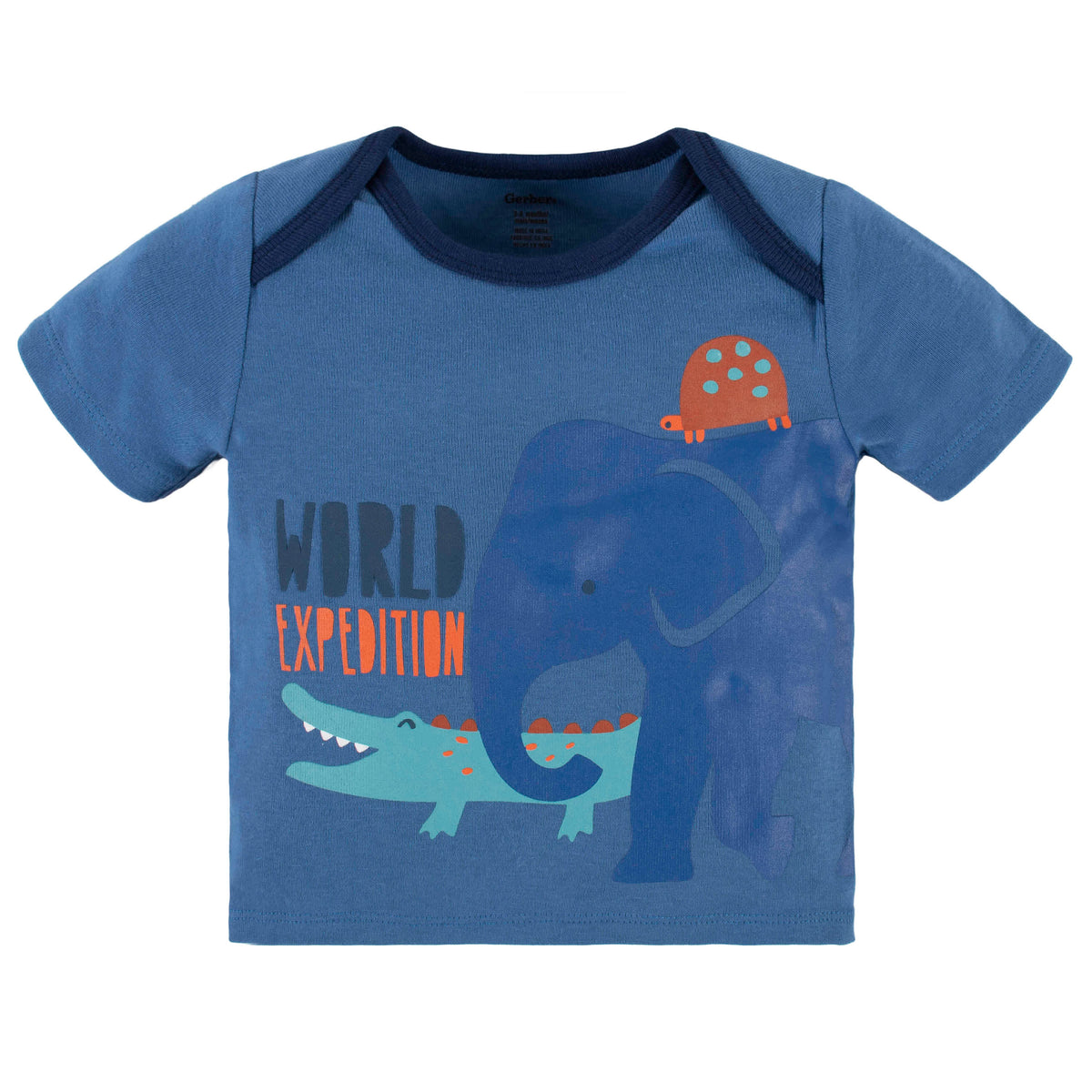 4-Piece Baby Boys Wild & Free Onesies Bodysuit, Tee, Shorts & Pant Set, view 2
