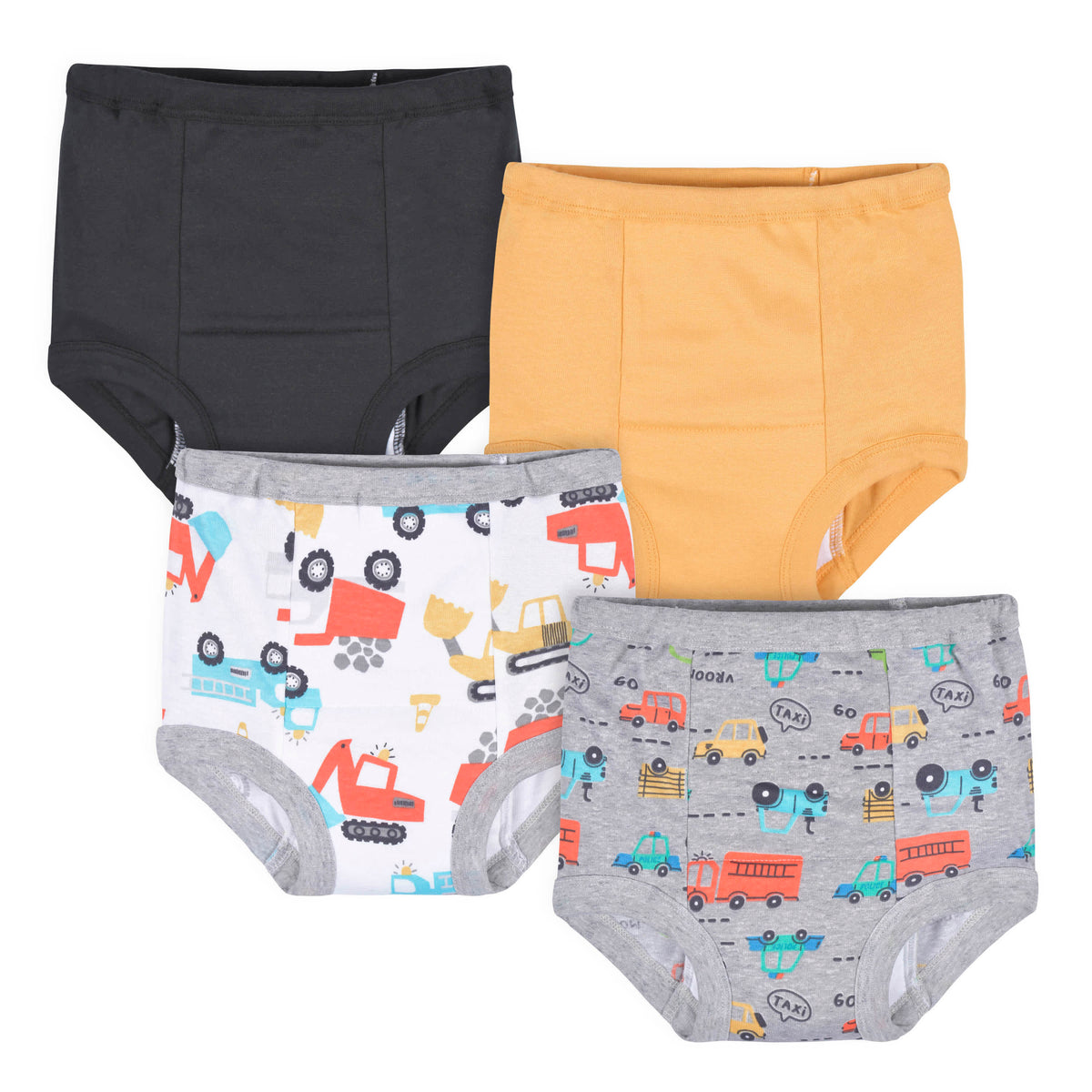 4-Pack Toddler Boys Trucks & Cars Training Pants