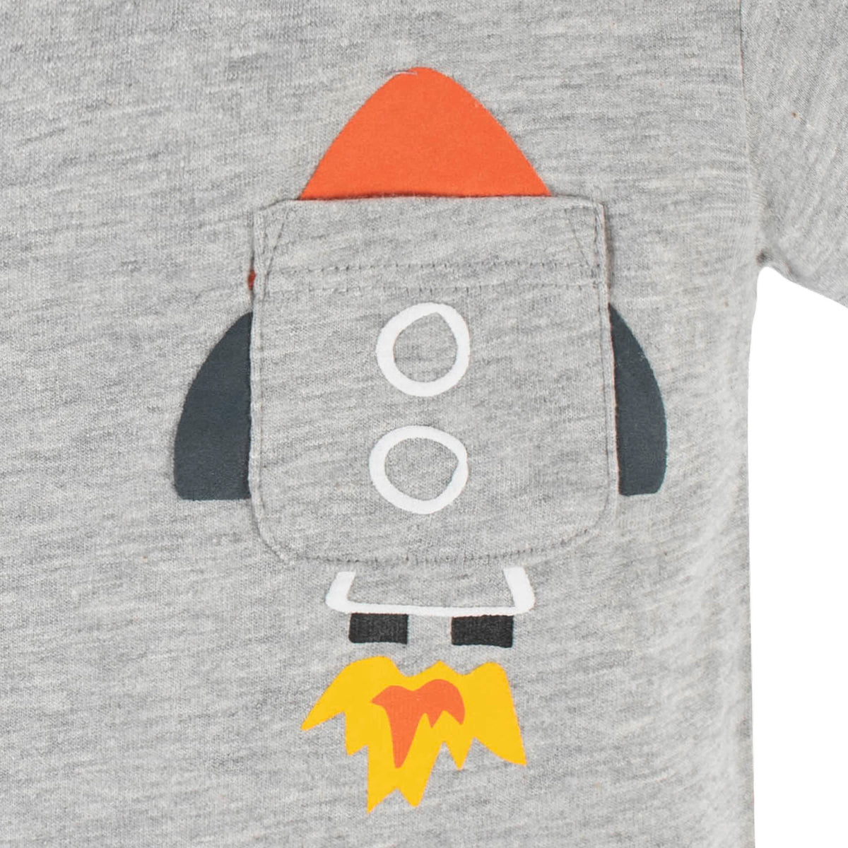 2-Piece Baby & Toddler Boys Blast Off Pocket Tee & Knit Shorts Set, view 9