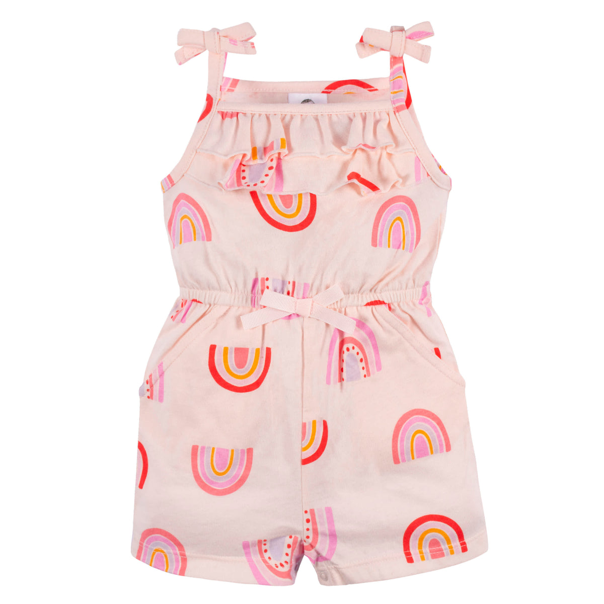 2-Pack Baby & Toddler Girls Rainbow Dreams Tank Rompers, view 5
