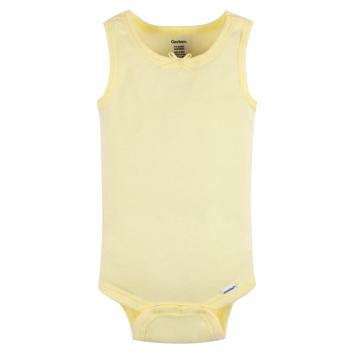 5-Pack Baby Girls Orange Flowers Sleeveless Onesies Bodysuits, view 4