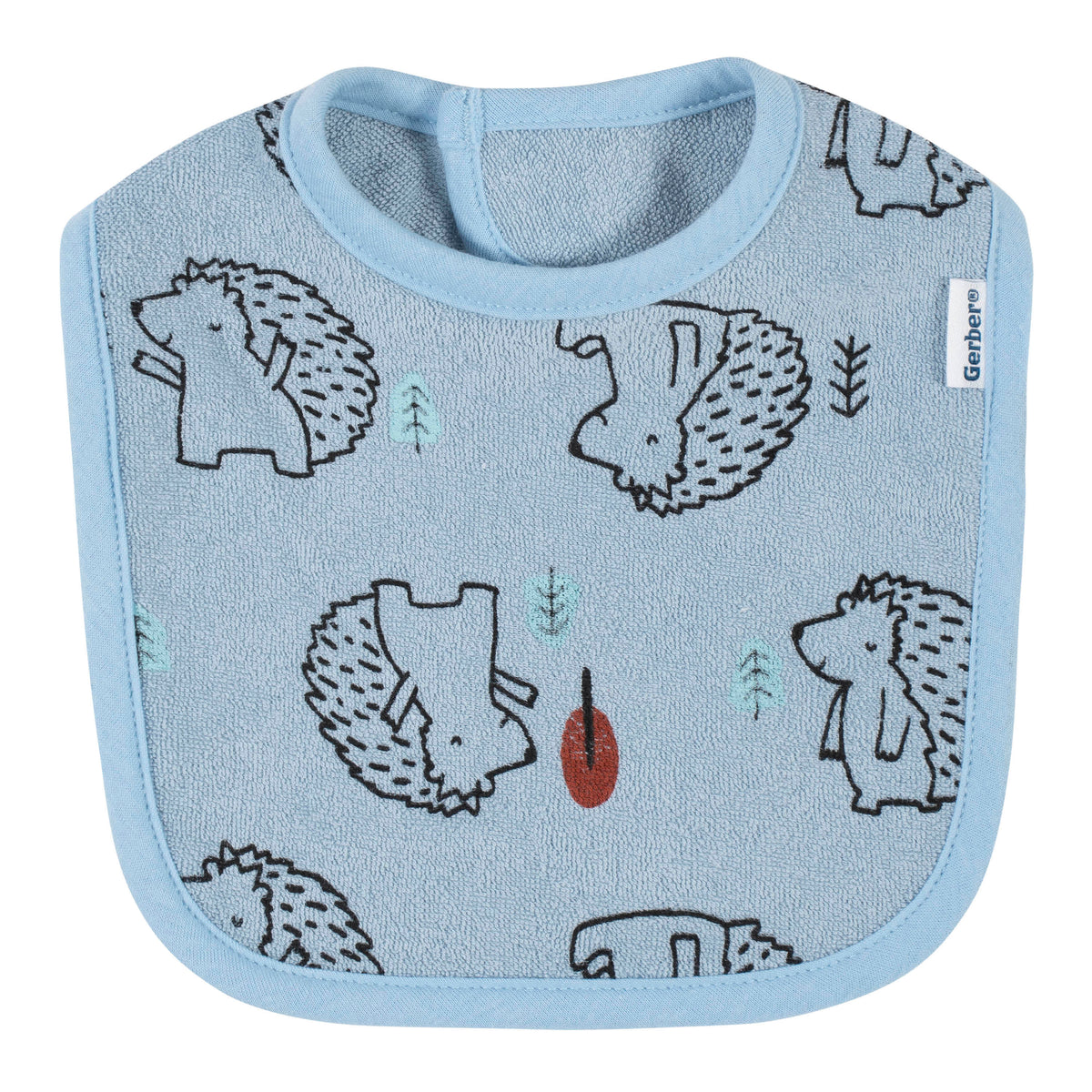 4-Pack Baby Boys Fox Dribbler Bibs, view 2