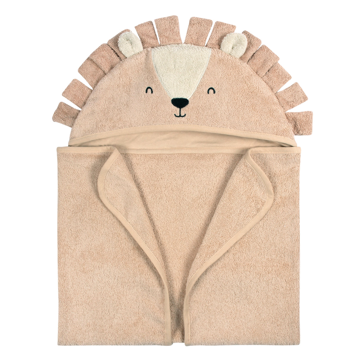 4-Piece Baby Boys Brown Lion Towel & Washcloths, view 5