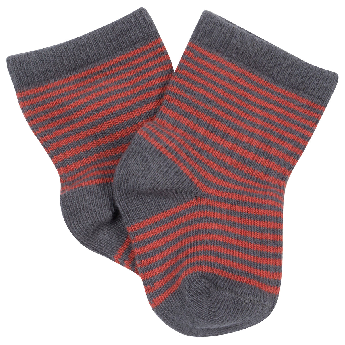 6-Pack Baby Boys Safari Wiggle Proof Socks, view 2