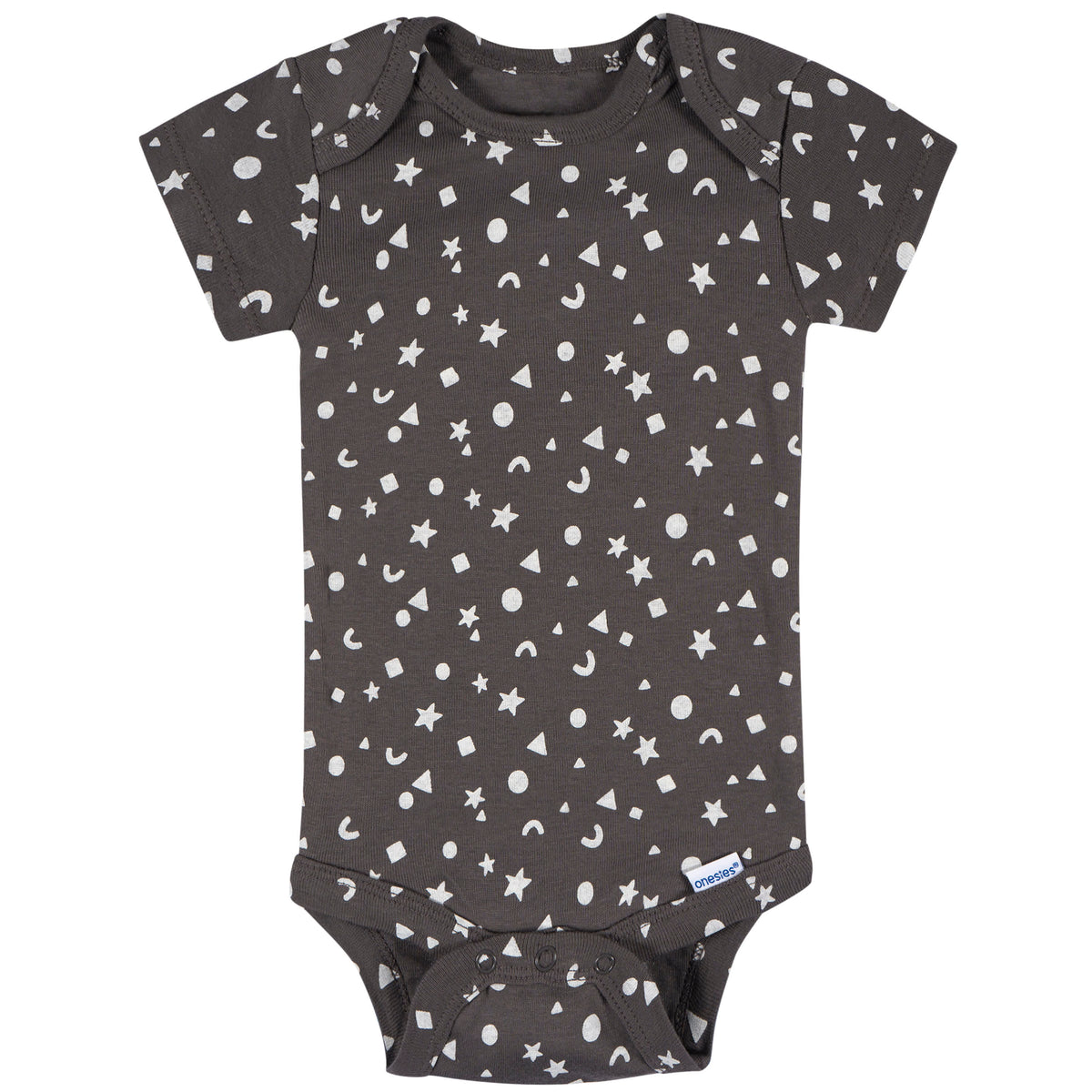 8-Pack Baby Neutral Awesome Stars Short Sleeve Onesies Bodysuits, view 6