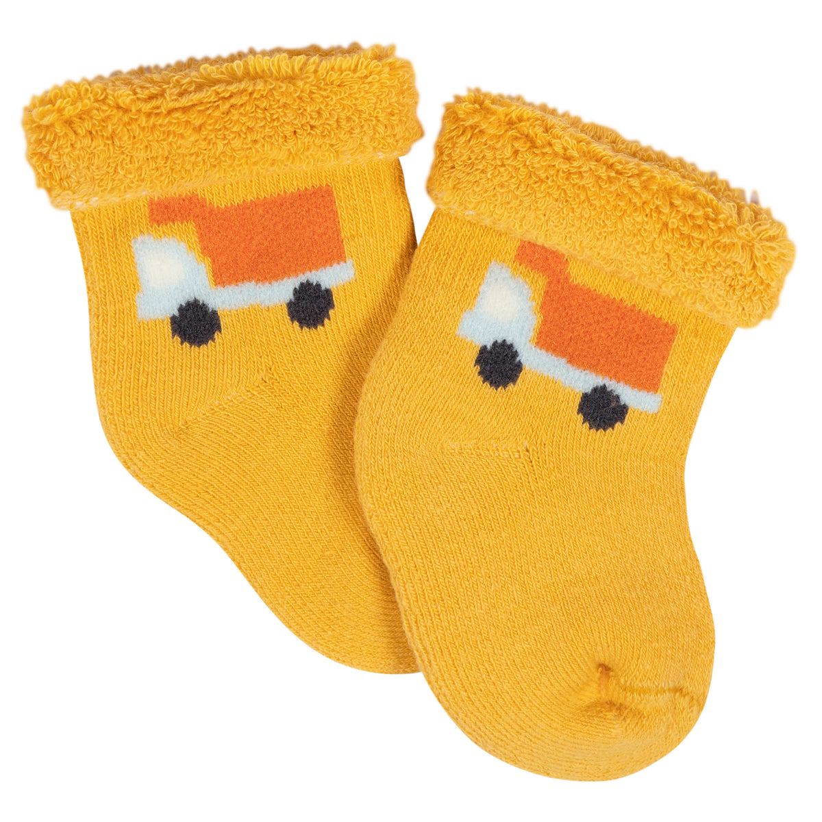 12-Pack Baby Boys Transportation Zone Terry Wiggle Proof Socks, view 5