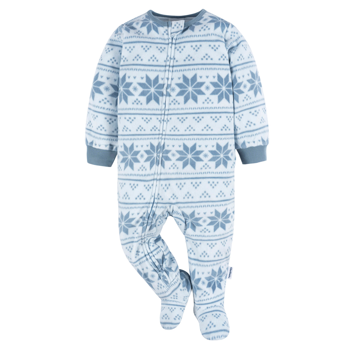 2-Pack Baby & Toddler Boys Dog/Blue Fairisle Fleece Pajamas, view 2