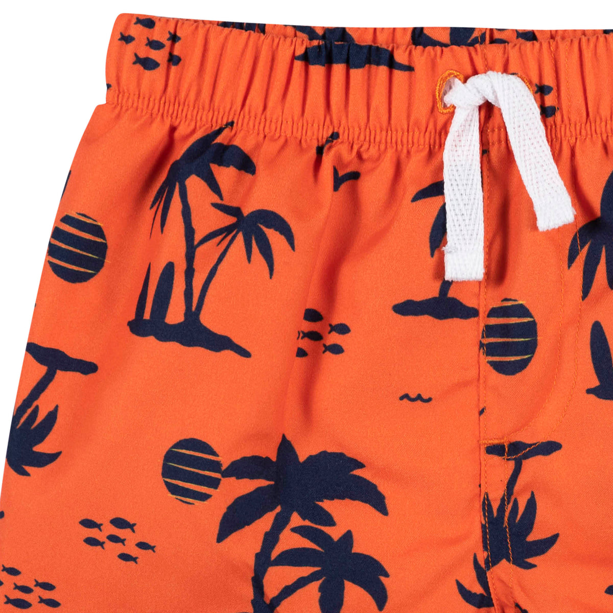 2-Piece Baby & Toddler Boys Beach Vibes Rash Guard & Swim Trunks Set, view 3