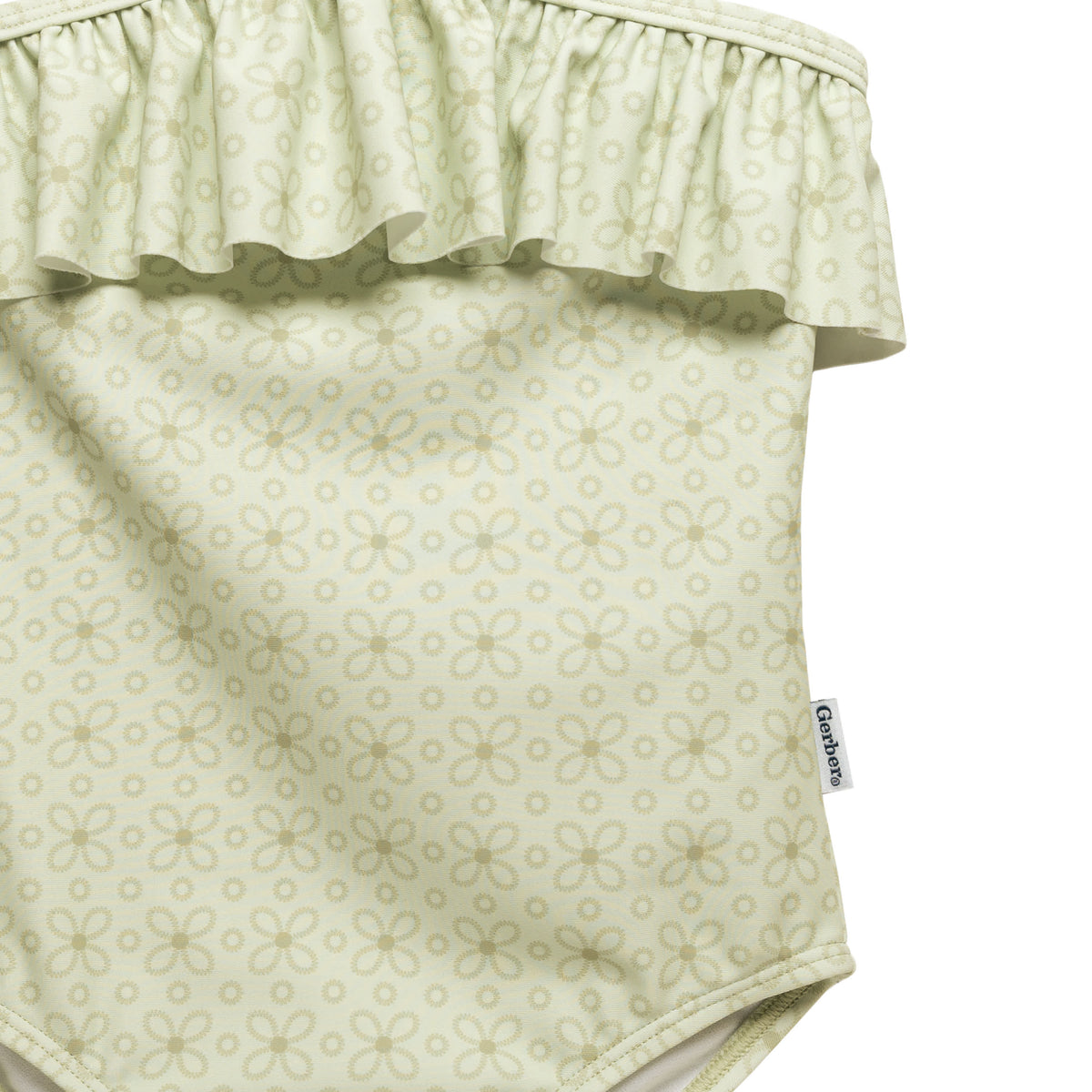 Toddler Girls Eyelet Floral Swimsuit, view 7