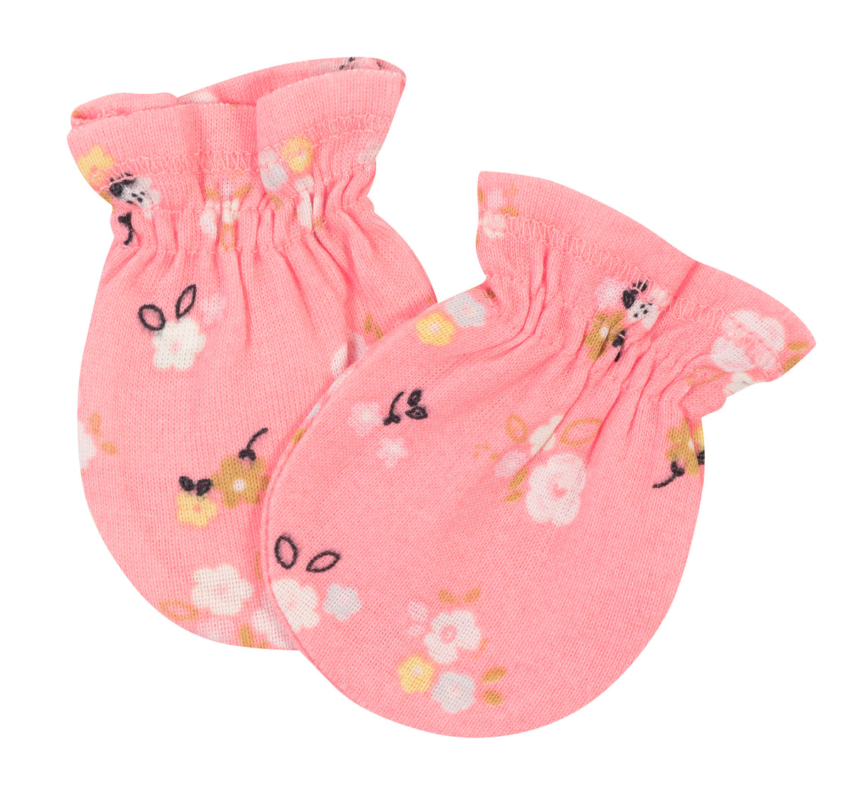 3-Pack Baby Girls Ballerina No Scratch Mittens, view 2