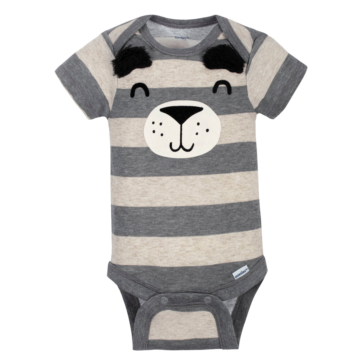 5-Pack Baby Boys Bear Short Sleeve Onesies Bodysuits, view 2