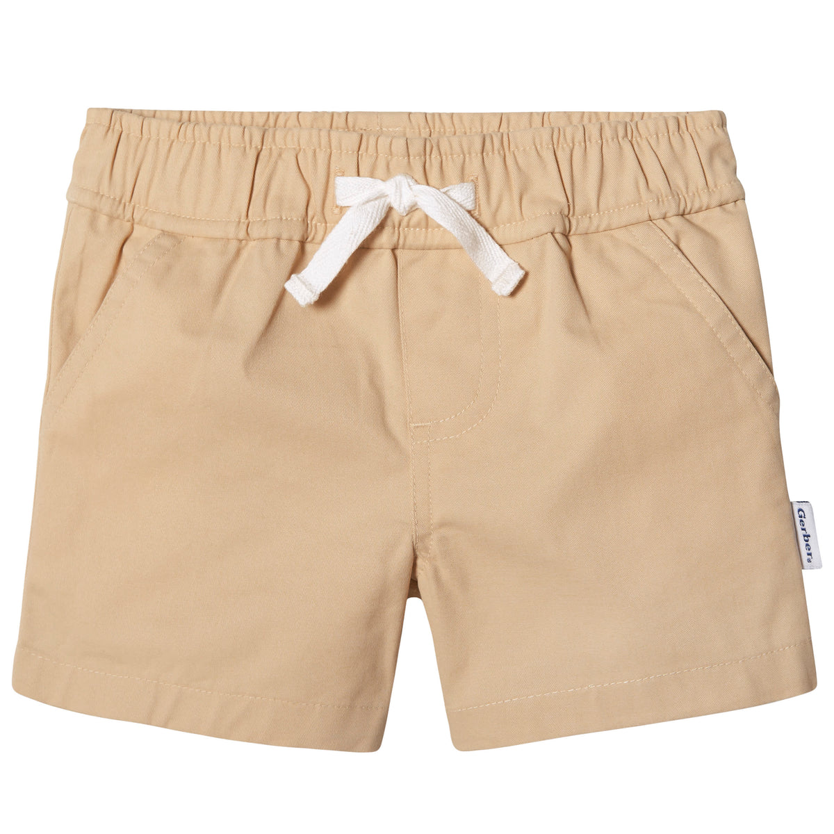2-Pack Baby & Toddler Boys Olive and Dark Khaki Twill Shorts, view 4