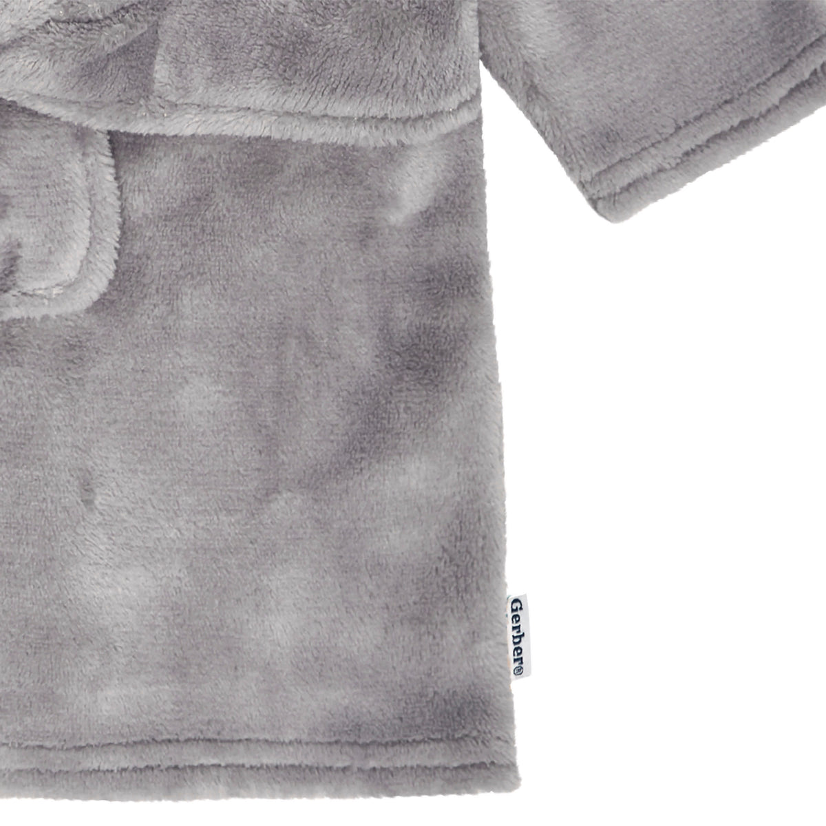 Baby Boys Charcoal Dino Robe, view 5