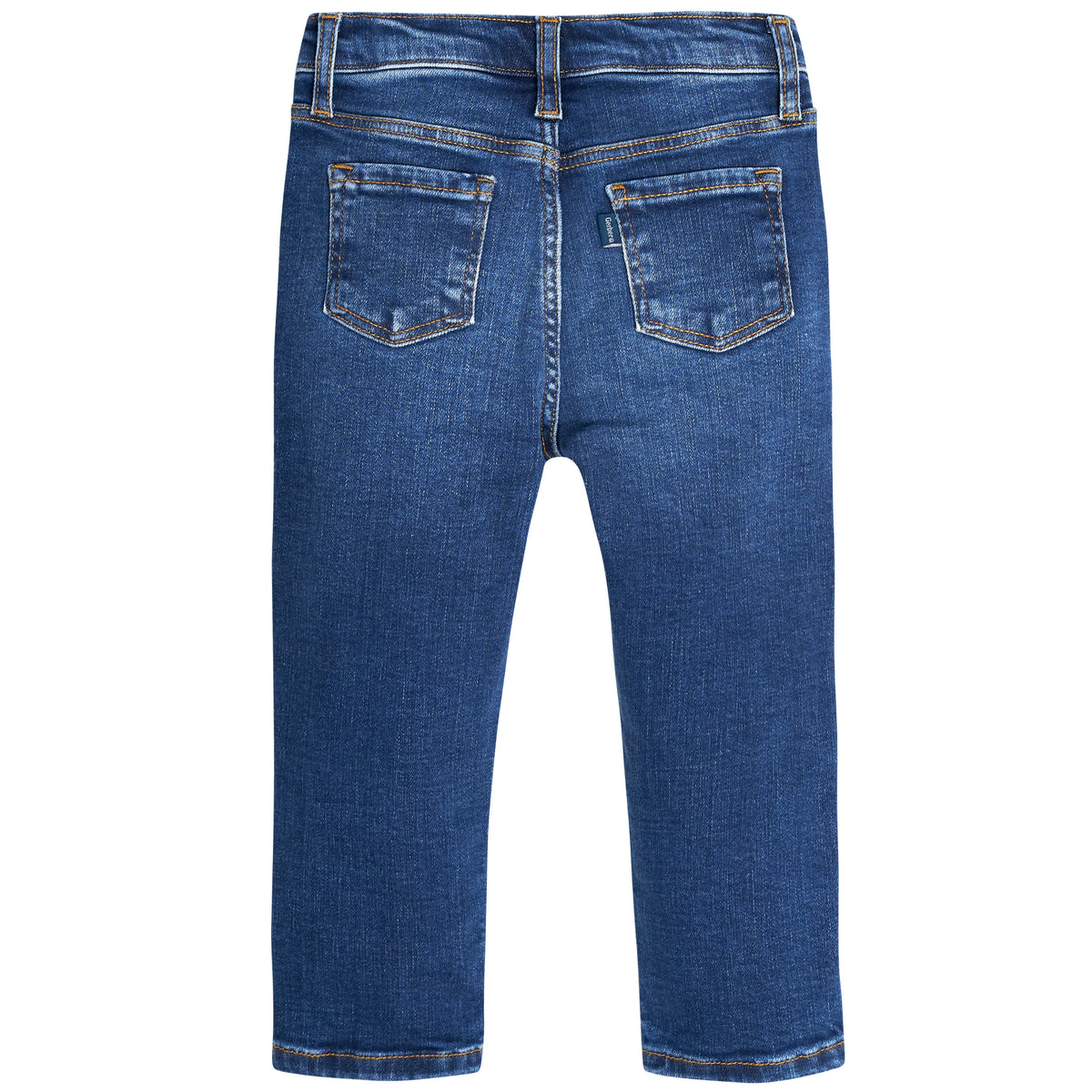 Infant and Toddler Neutral Blue Straight Fit Jeans, view 8