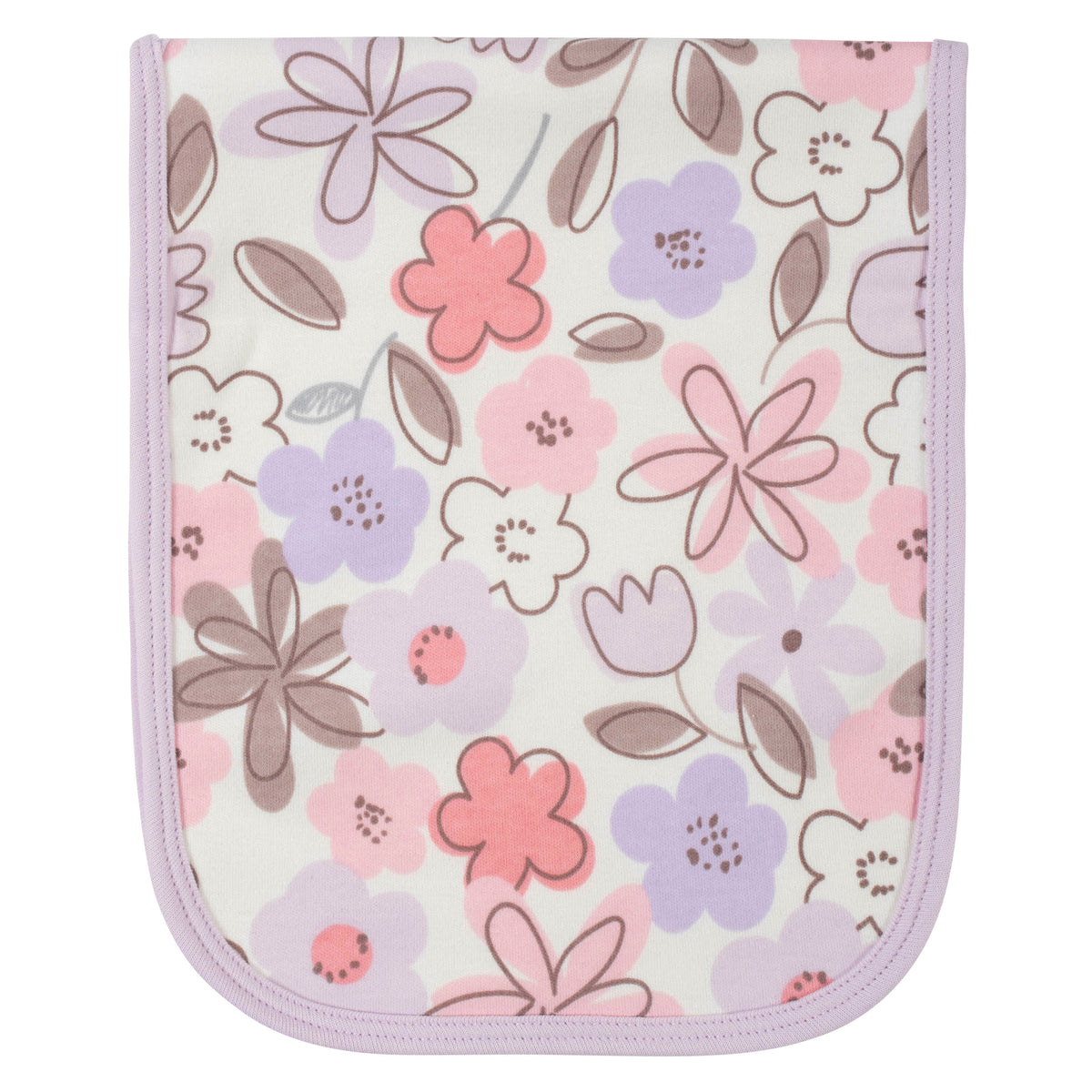 4-Pack Baby Girls Bunny Ballerina Terry Burp Cloths, view 2