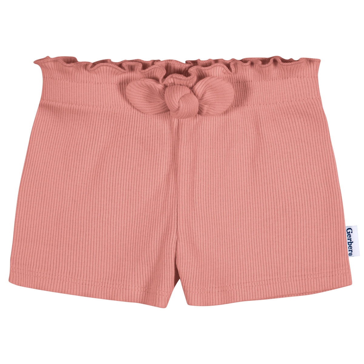 3-Pack Baby & Toddler Girls Pink/Blue Pull-On Knit Short, view 4