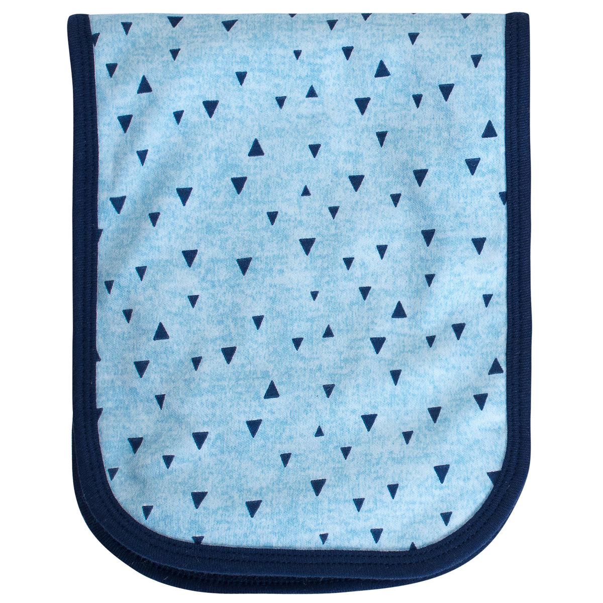 4-Pack Baby Boys Blue Triangle Burp Cloths, view 2