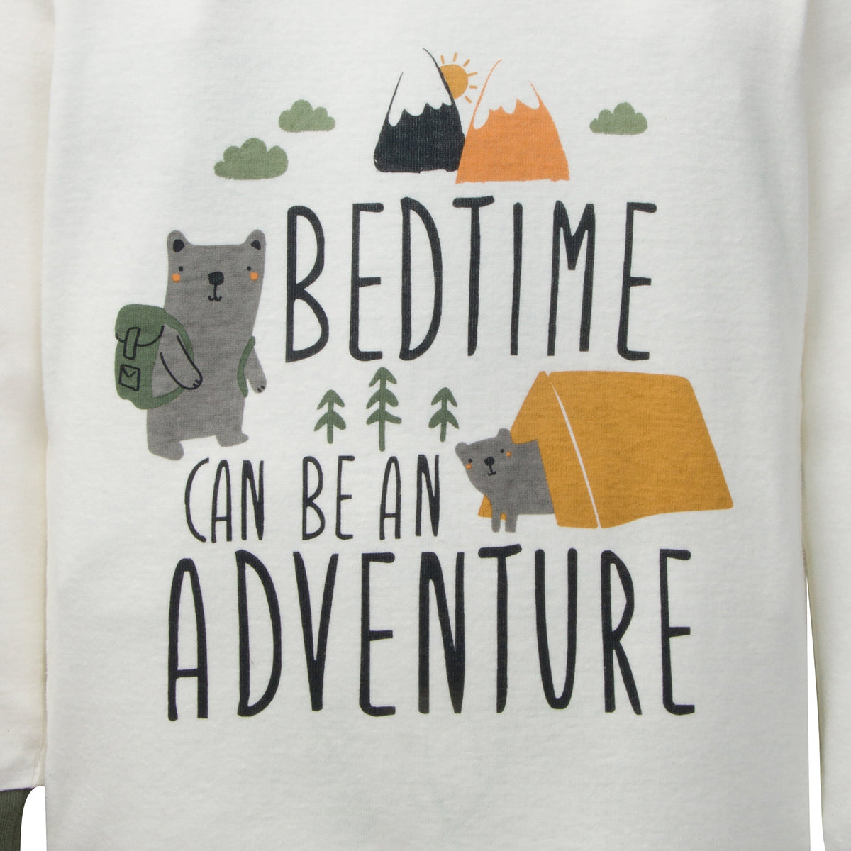 4-Piece Boys Camping Snug Fit Cotton Pajamas, view 2