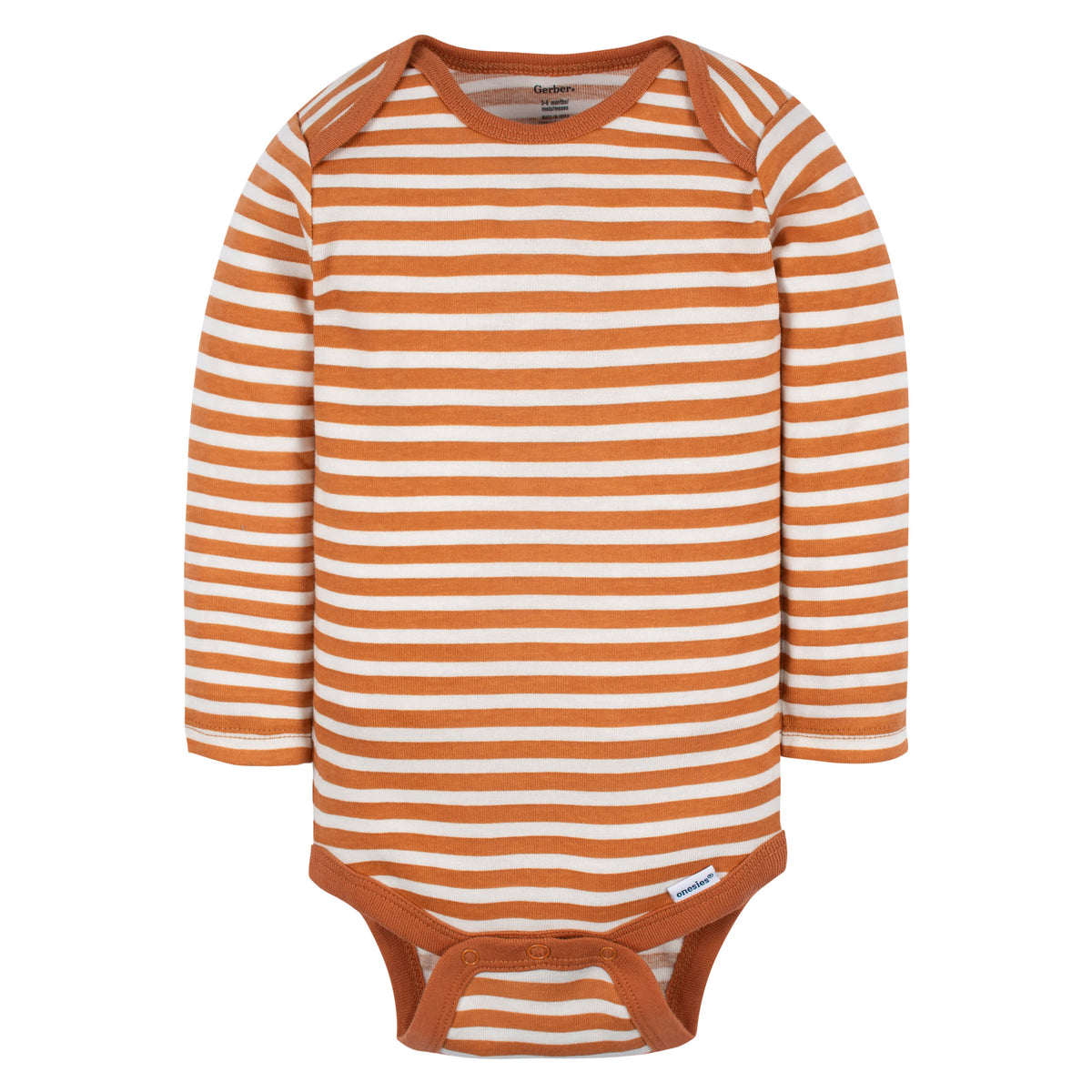 6-Pack Baby Boys Fox Long Sleeve Onesies Bodysuits, view 7