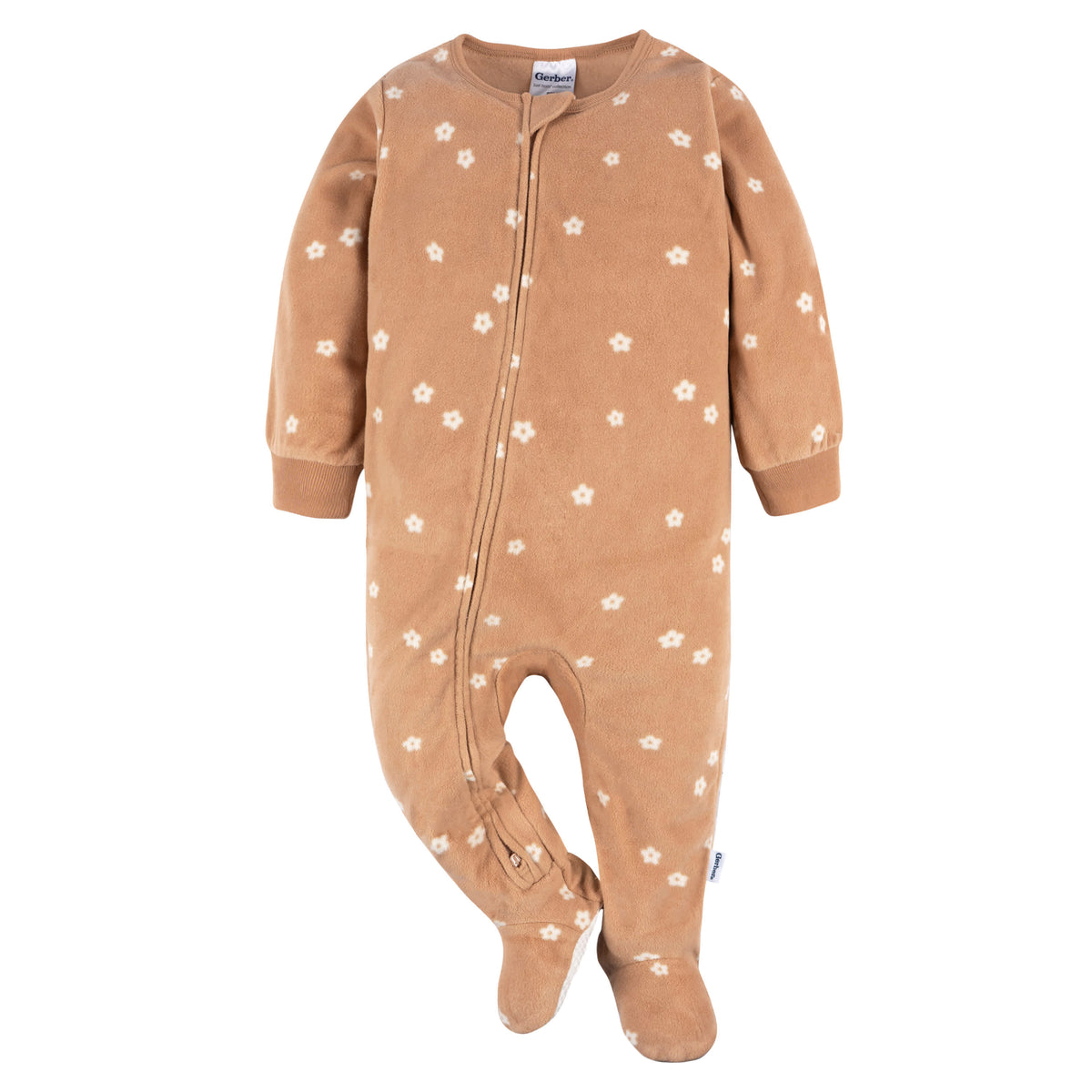 3-Pack Baby & Toddler Girls Pink Floral Fleece Pajamas, view 3