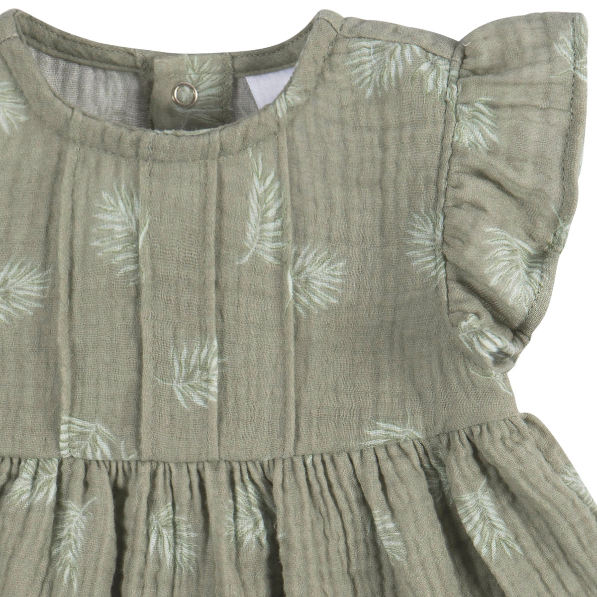 2-Piece Baby Girls Palms Tunic and Diaper Cover, view 3