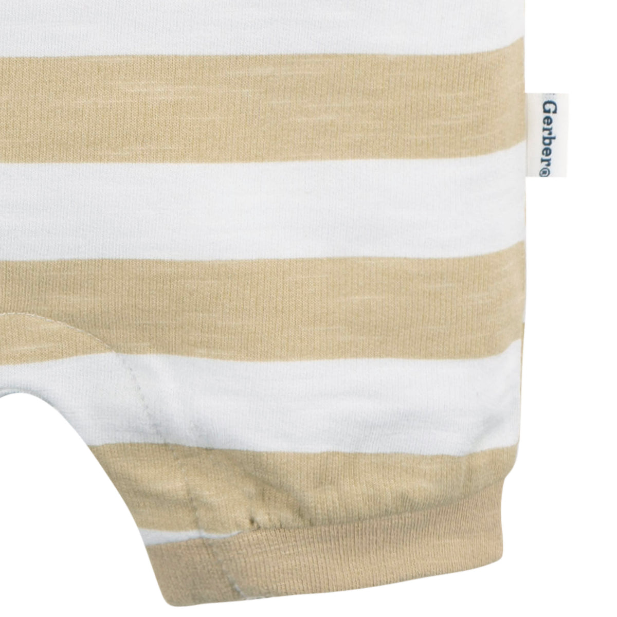 Baby Boys Sailboat Stripe Collared Romper, view 3