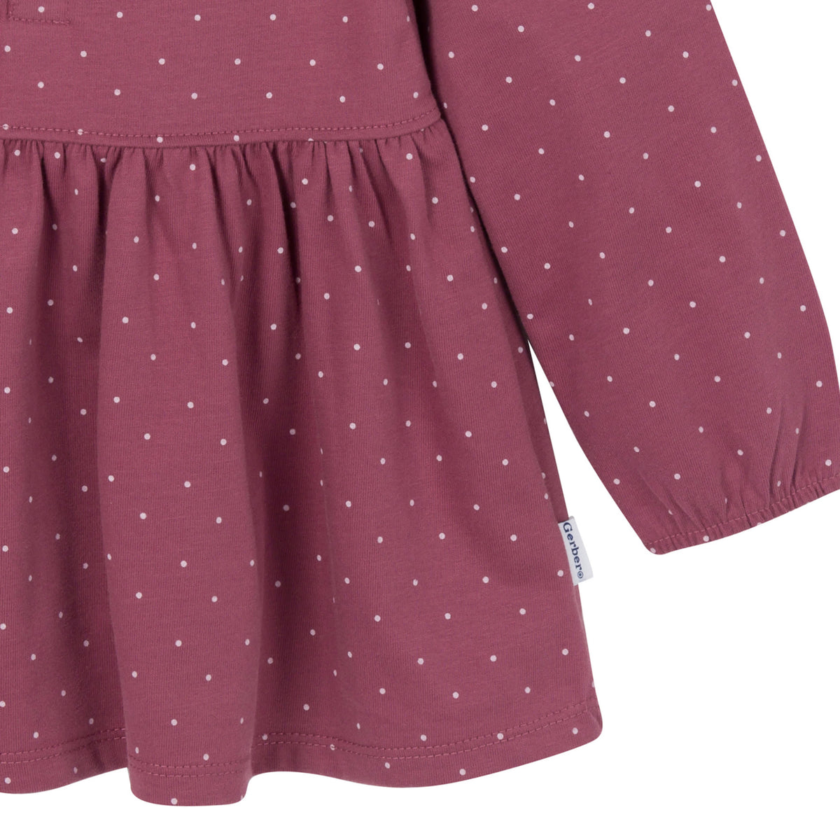 3-Piece Toddler Girls Brown/Violet Tunics and Leggings, view 4