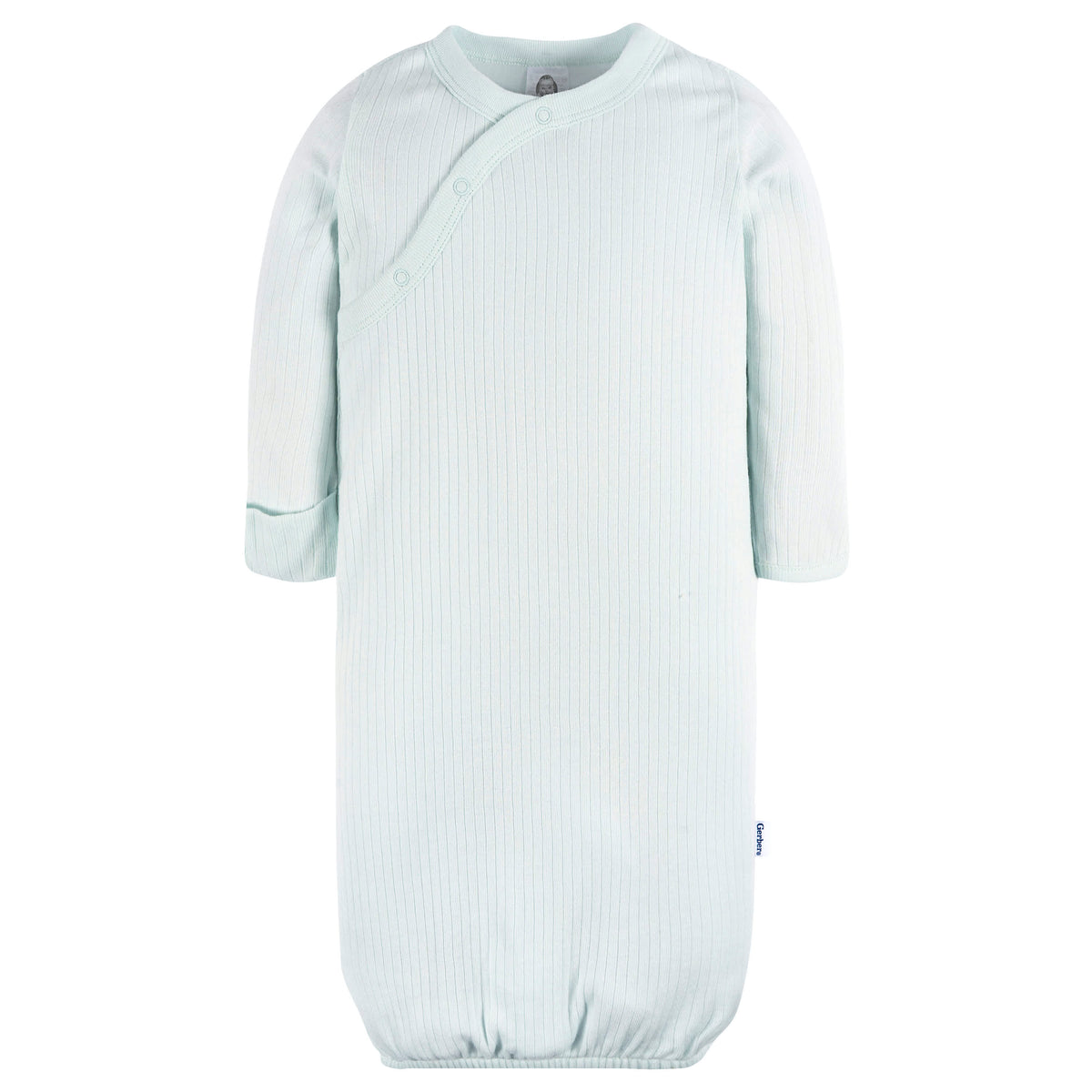 4-Pack Baby Neutral Eucalyptus Otters Gowns, view 5