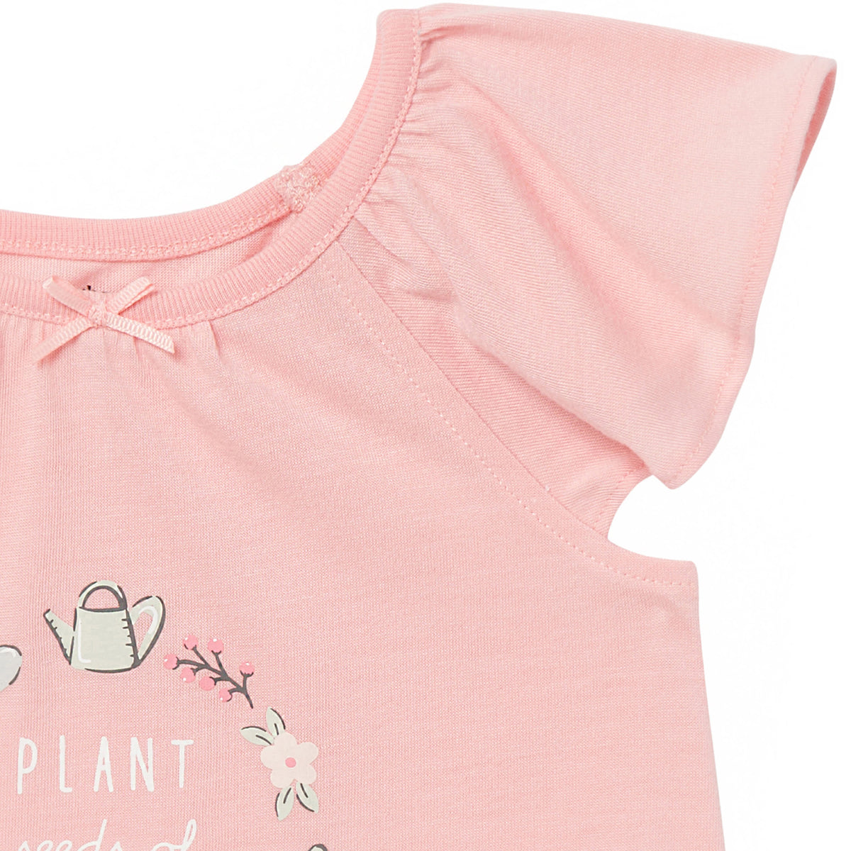 3-Piece Toddler Girls Garderning T-Shirt, Shorts & Pants Pajama Set, view 3