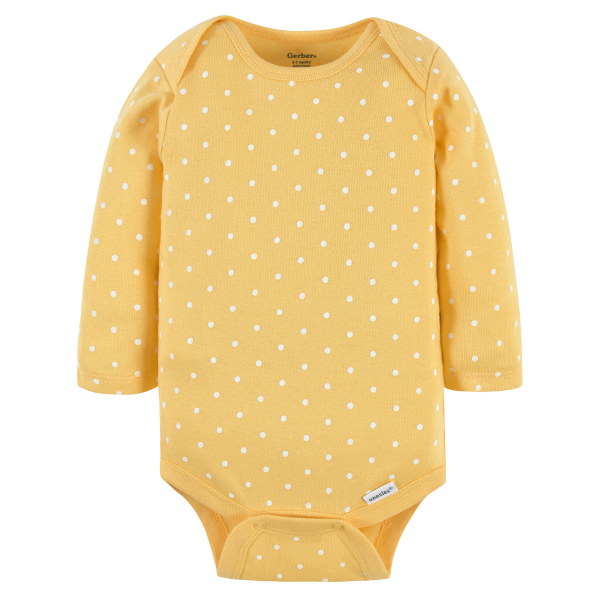 3-Pack Baby Girls Floral Deer Long Sleeve Onesies Bodysuits, view 4