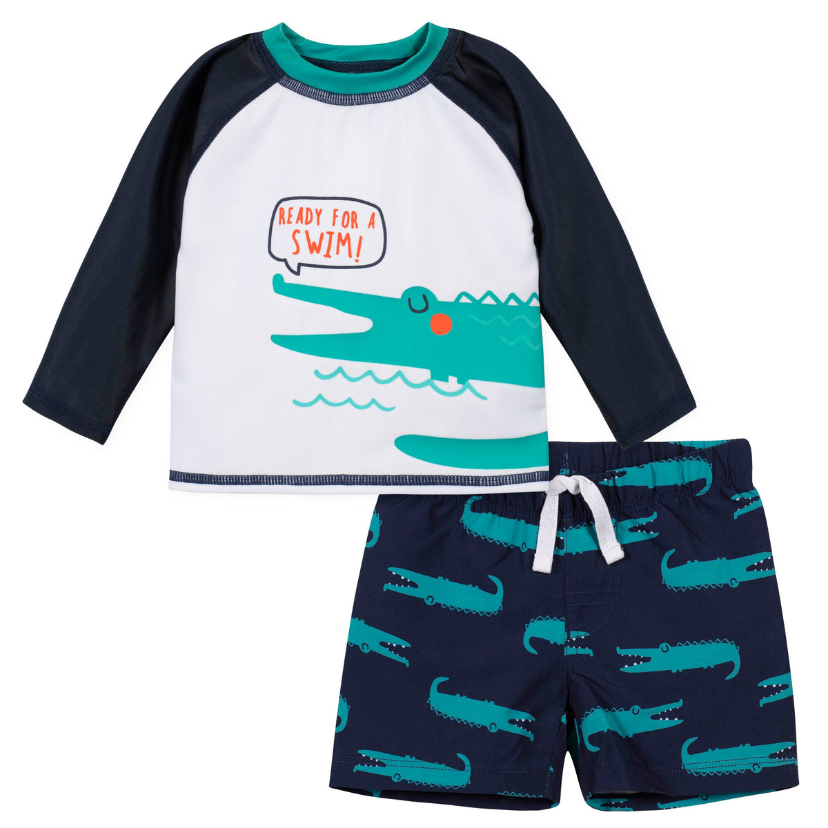 2-Piece Boys Alligator Swim Set