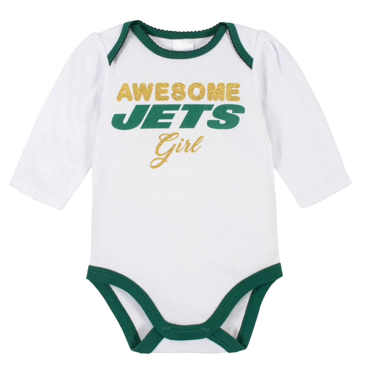 3-Piece New York Jets Bodysuit, Pant, and Cap Set, view 2