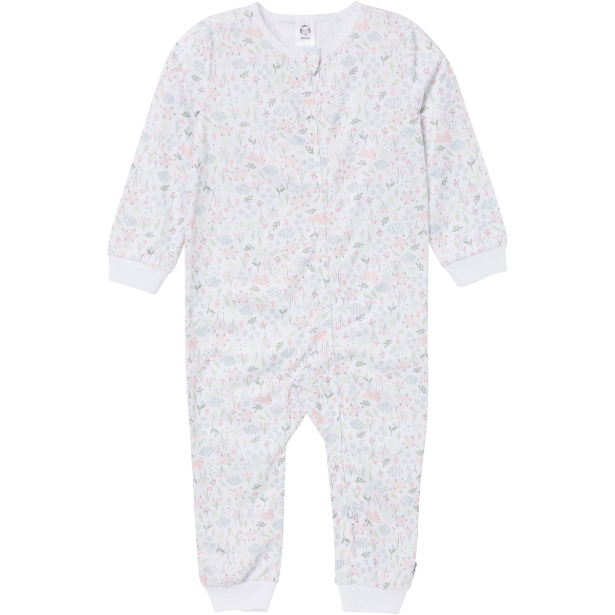 3-Pack Infant & Toddler Girls Bunnies Footless Pajamas, view 2