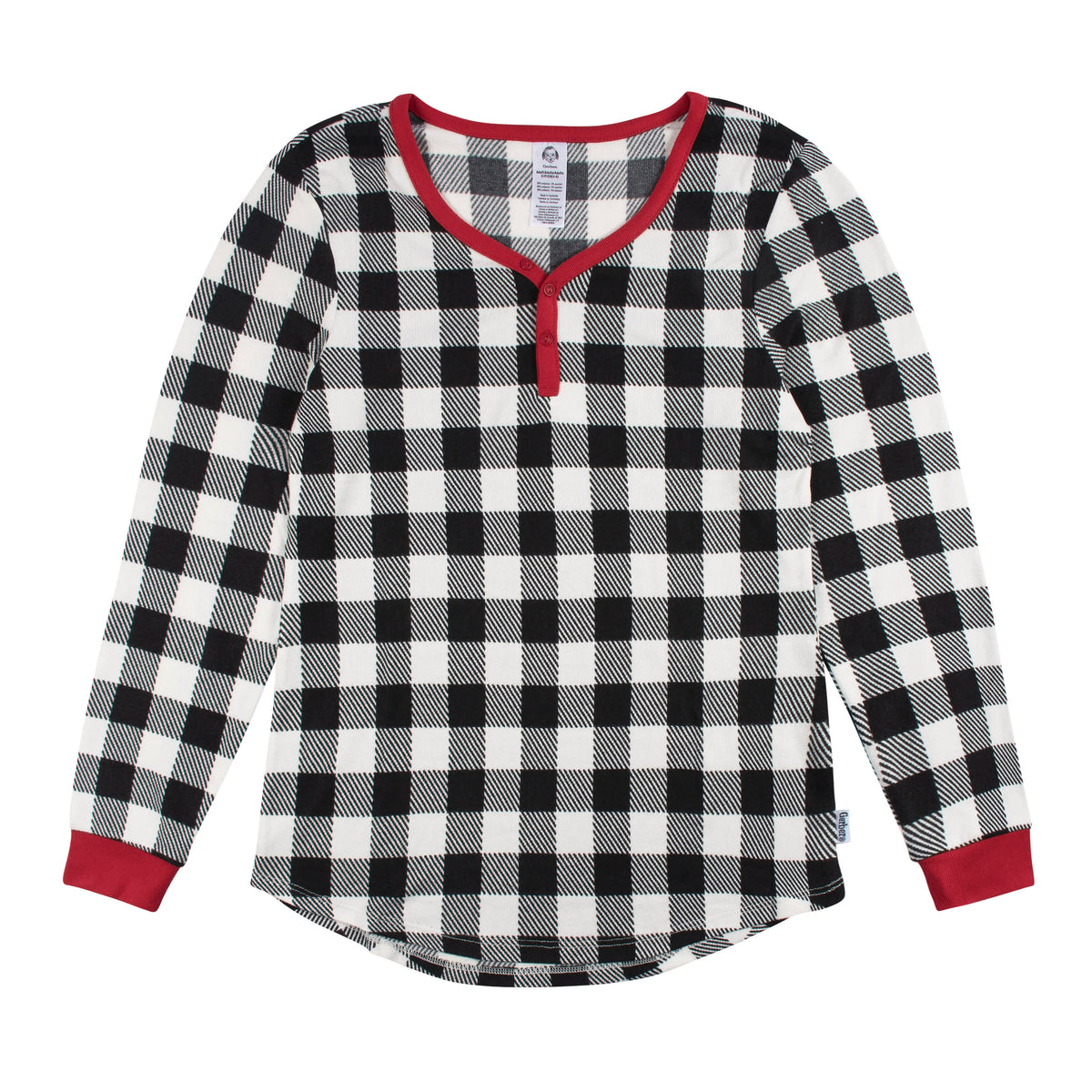 2-Piece Women's Buffalo Plaid Pajama Set, view 2