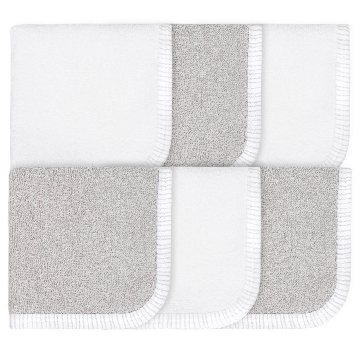 6-Pack Baby Neutral Lamb Washcloths
