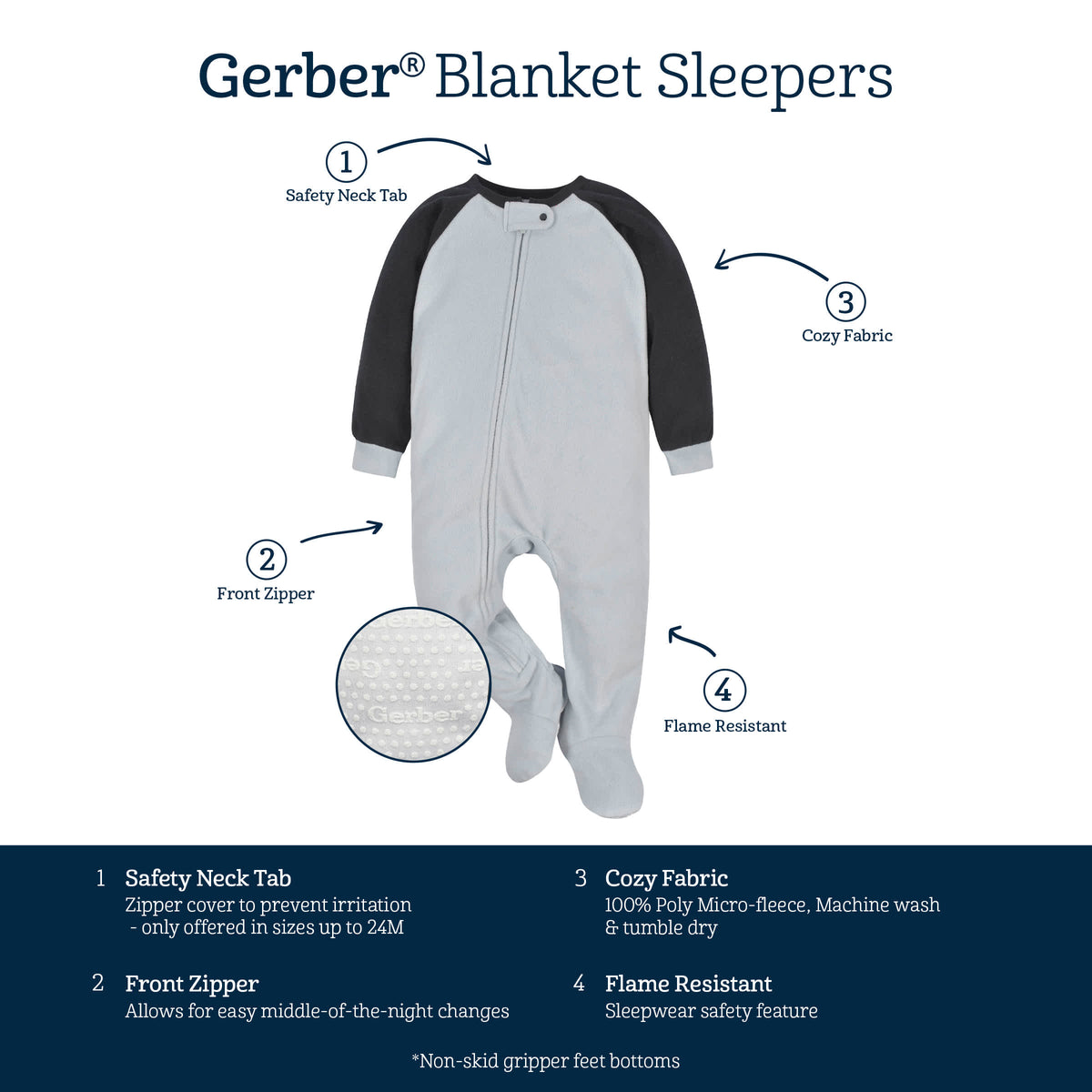 Baby & Toddler Boys Dogs Blanket Sleepers, view 5