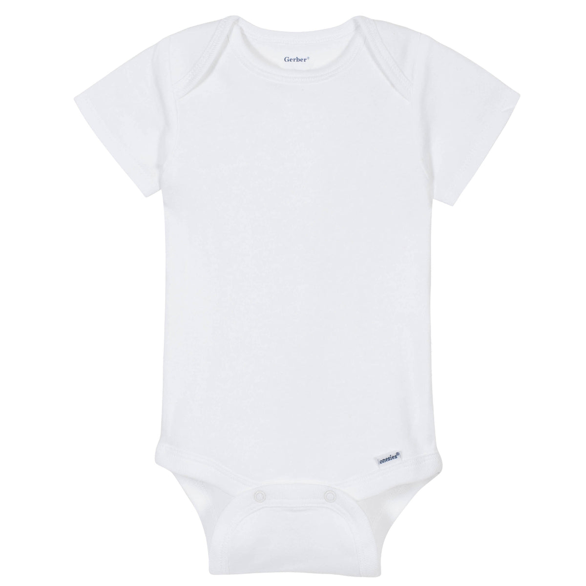 Premium Short Sleeve Onesies Bodysuit in White