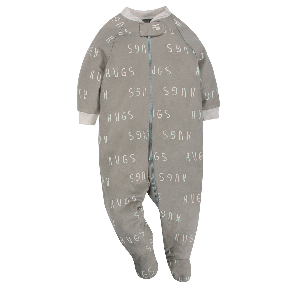 3-Pack Organic Baby Boys Hugs Sleep 'n Plays, view 2