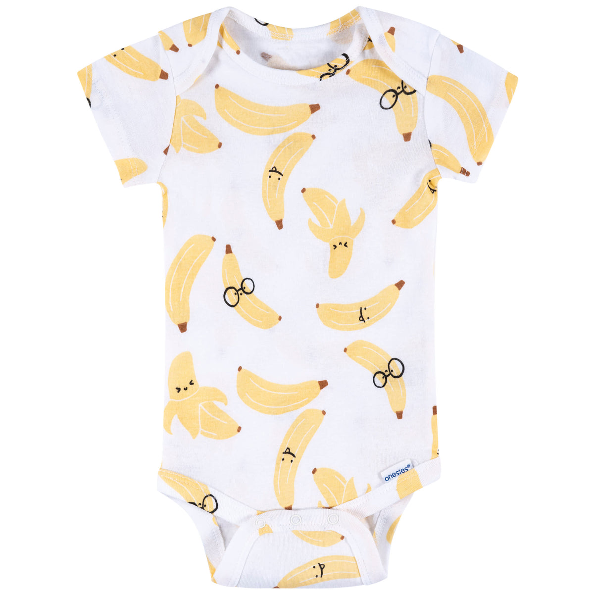 8-Pack Baby Neutral Peeling Good Short Sleeve Onesies Bodysuits, view 9