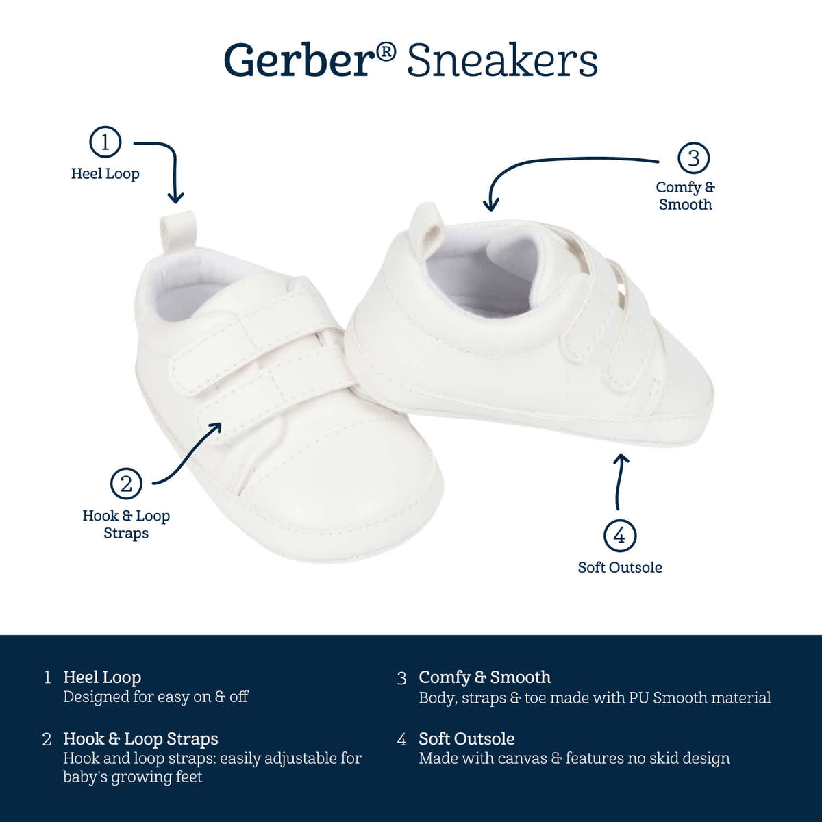 Baby Neutral White Shoes, view 5