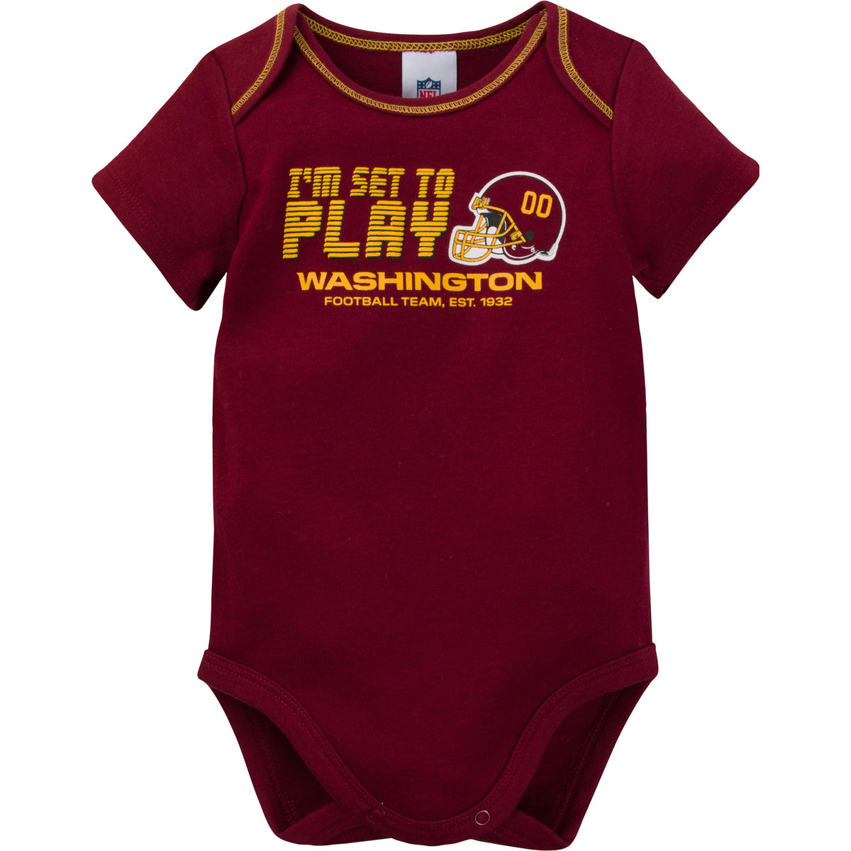 3-Pack Baby Boys Washington Short Sleeve Bodysuits, view 2