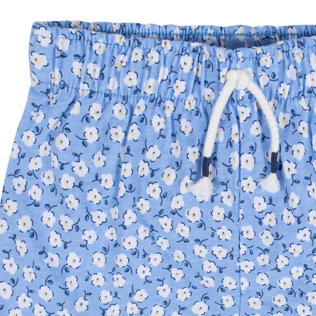 2-Pack Infant & Toddler Girls Blue Floral Pull-On Shorts, view 3