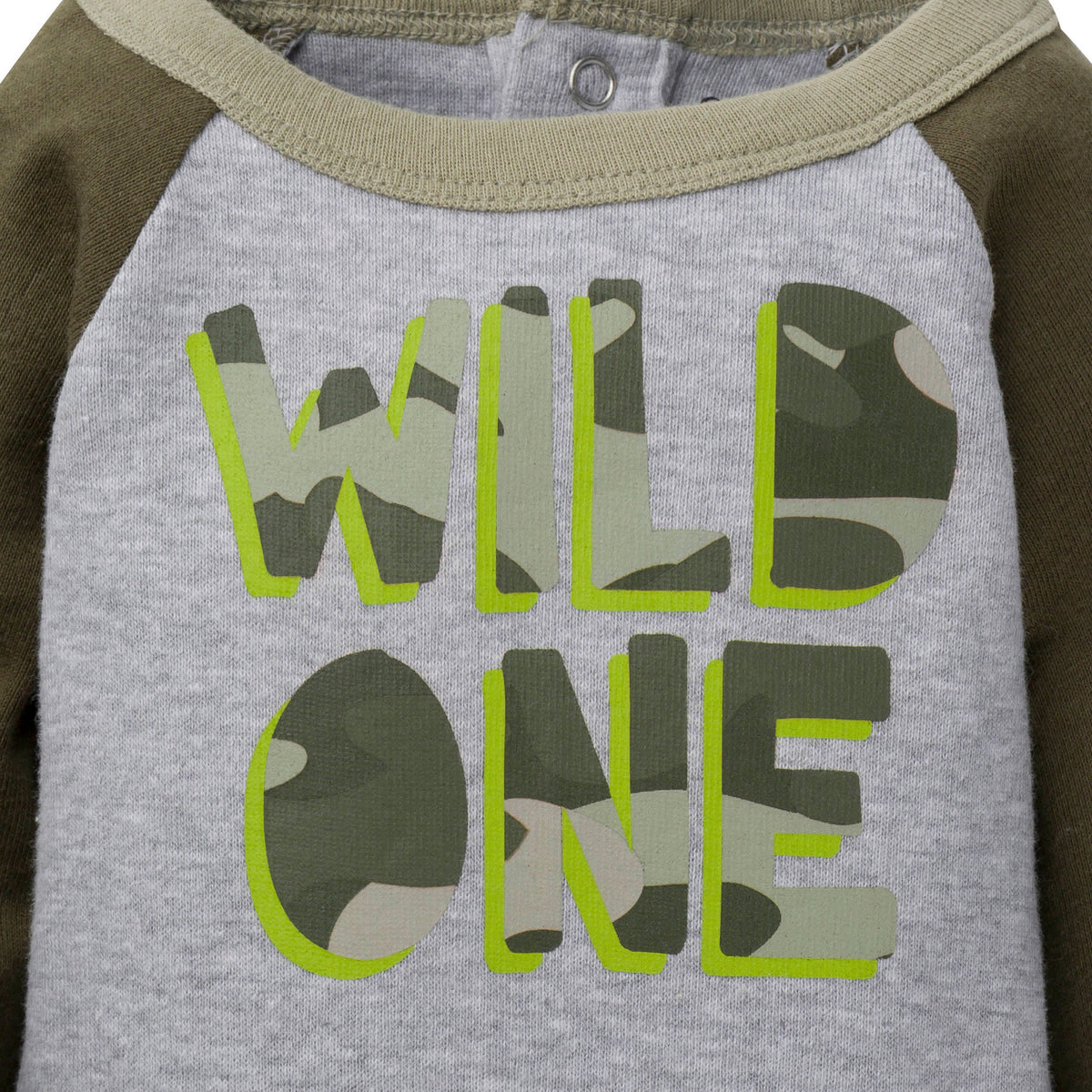 3-Piece Baby Boys Wild Onesies Bodysuit, Pant, & Cap Set, view 2