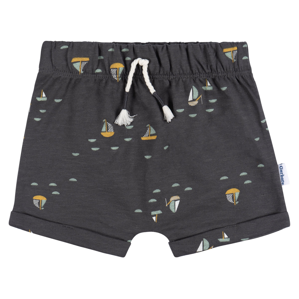 2-Piece Baby Boys Sailboats T-Shirt and Shorts, view 5