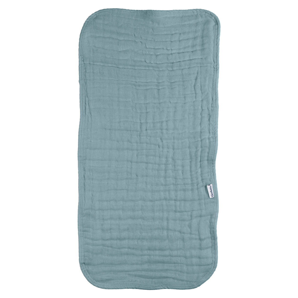 6-Pack Baby Neutral Teal Muslin Burpcloth, view 3