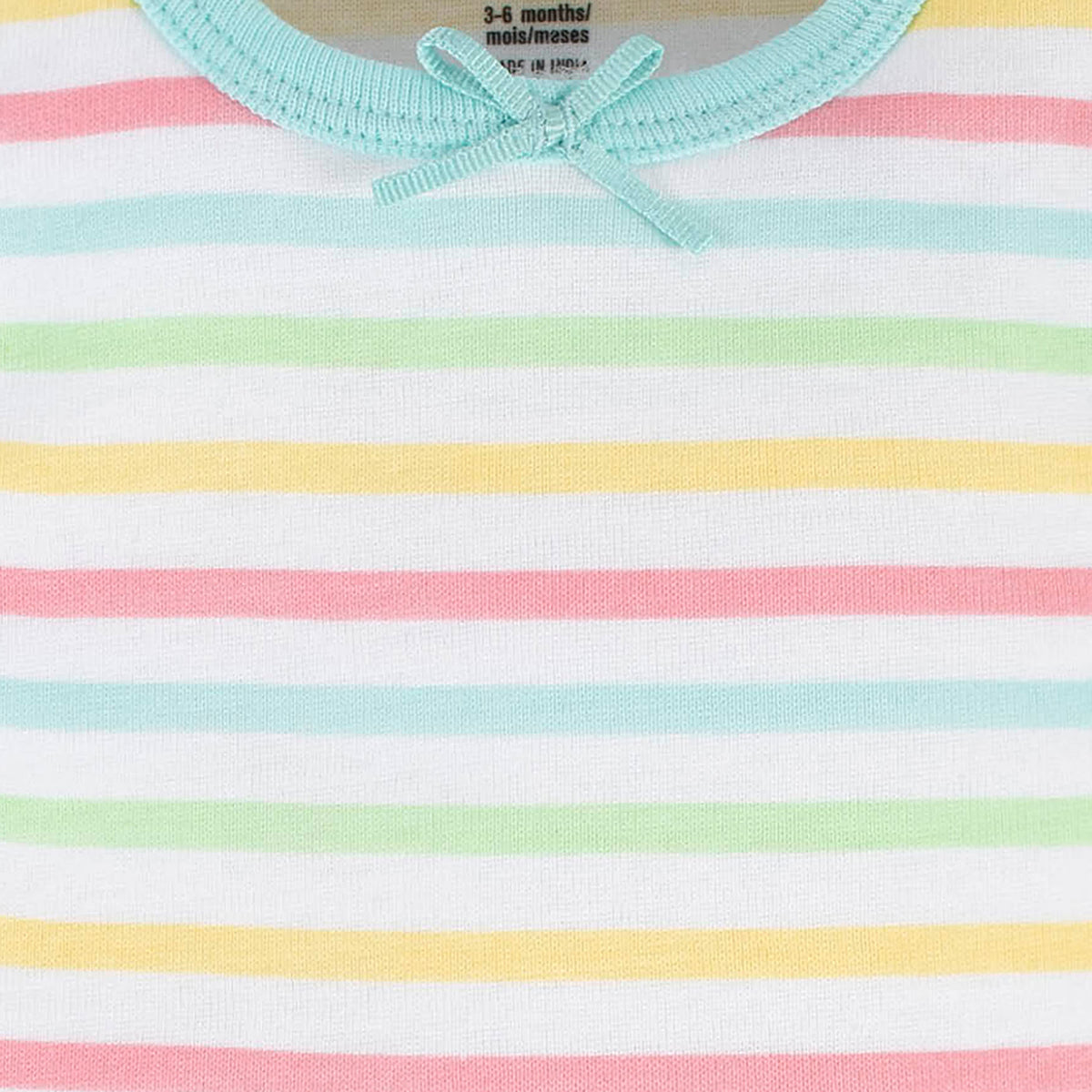 4-Pack Baby Girls Dots Of Rainbows Tank Onesies Bodysuits, view 5