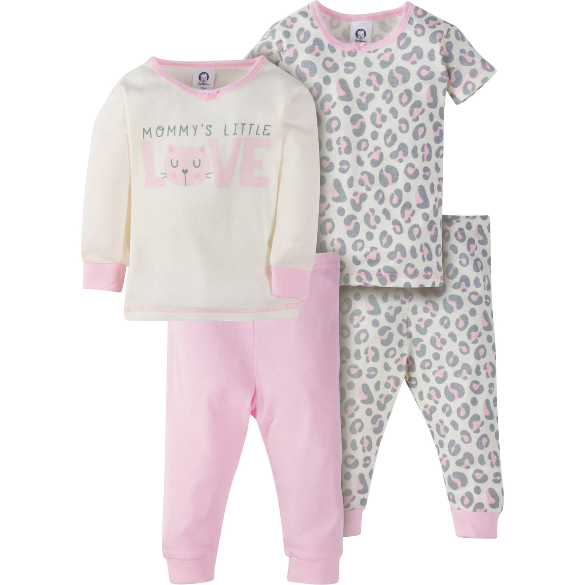 Gerber 4-Piece Leopard PJ's